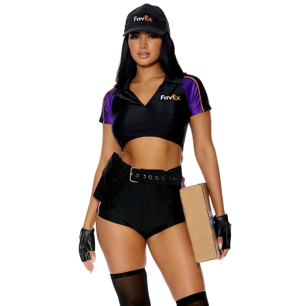 NEW Forplay Sexy FedEx Worker Delivery Costume Size Large XL